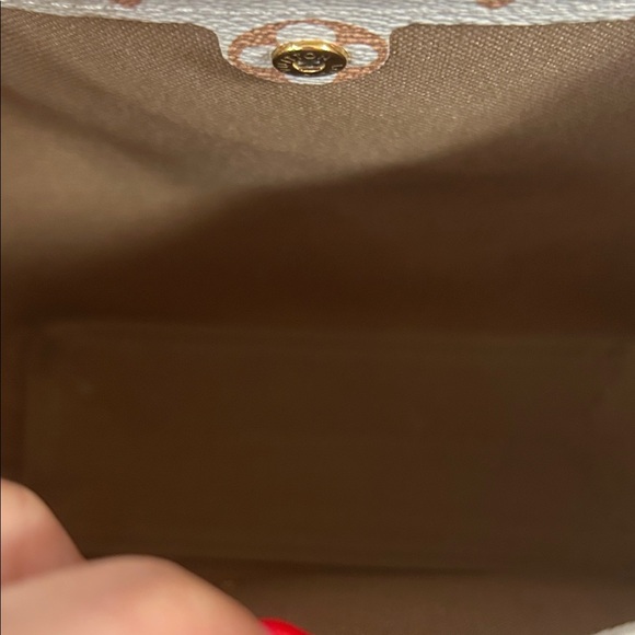 TWO WAY Monogram Coated Canvas & Leather Straps Crossbody Bag COMES WITH BOX - Picture 10 of 13